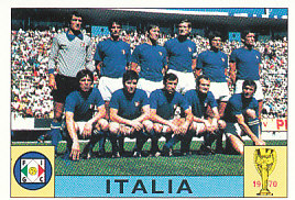 Italia Team WC 1970 Italy samolepka Panini World Cup Story #51